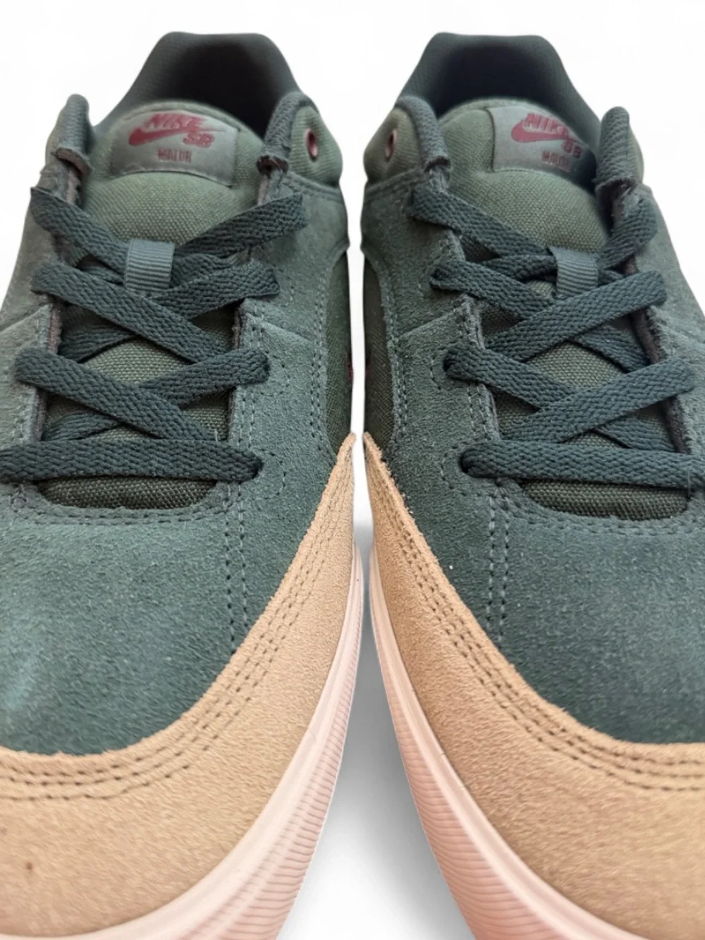 Nike SB Malor ‘Green Tan’ Suede Low-Top Sneakers Size US Men’s 10