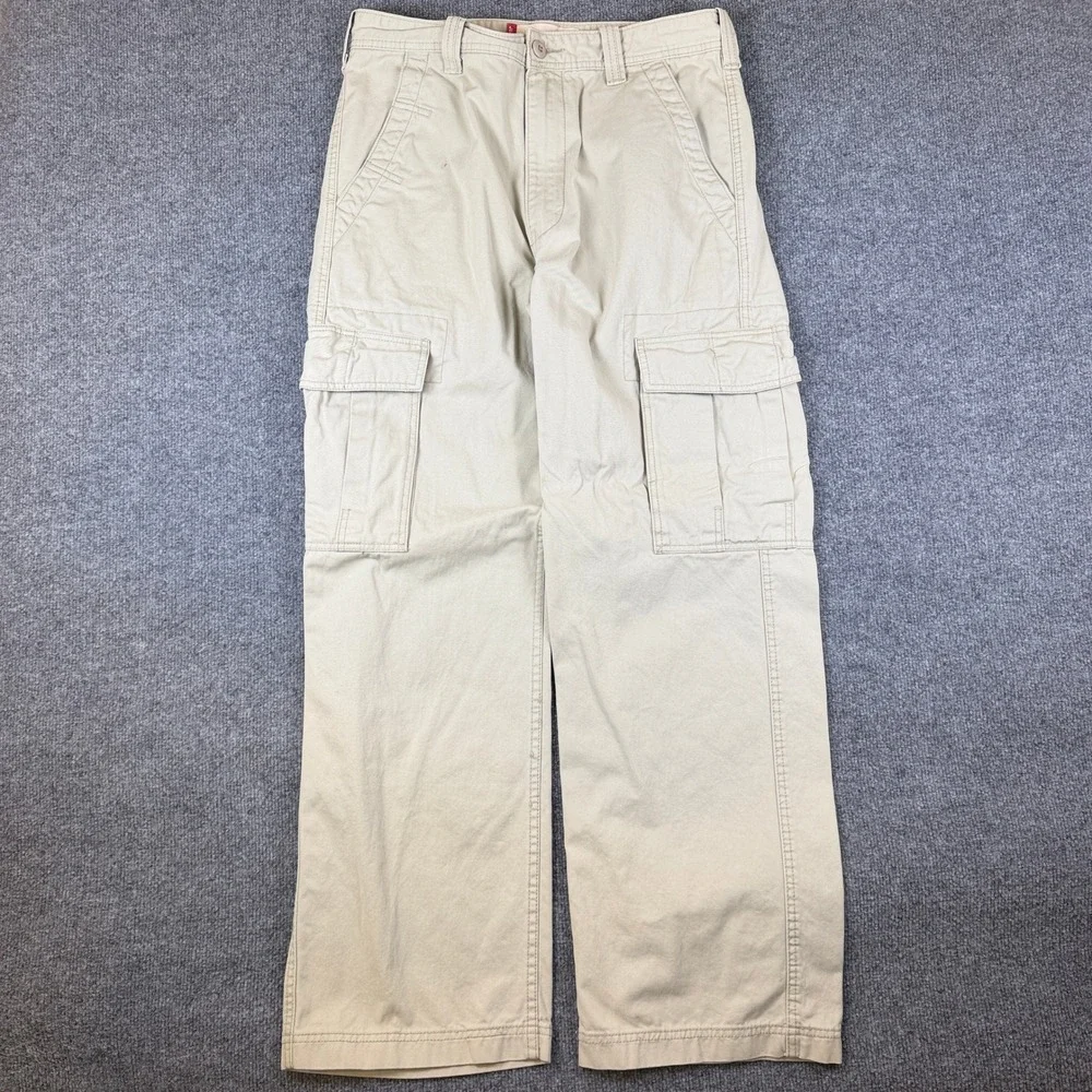 Vintage Levis Cargo Pants Mens 32x32 Brown Baggy Military Fatigue Utility Y2K