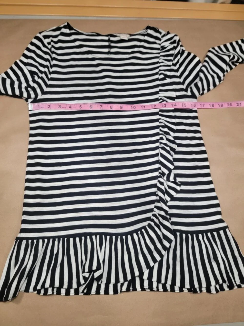 J. Crew striped white