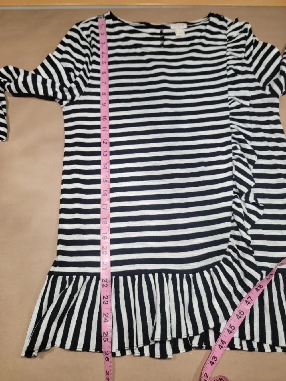 J. Crew trim gently