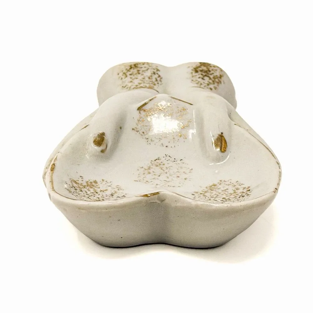 Vintage Japan Lady Hands Ring Dish Ceramic Trinket Tray Jewelry Holder Ashtray