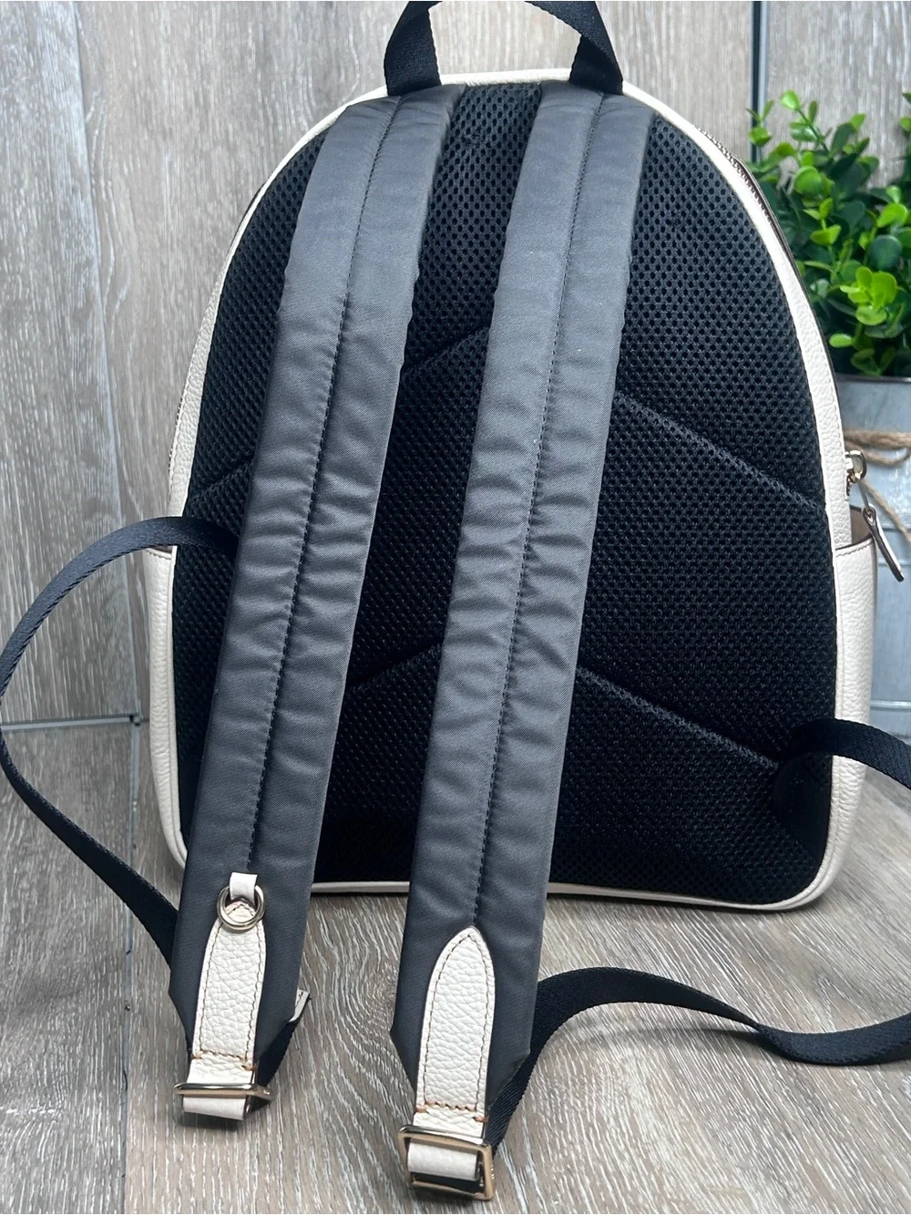 Coach Signature Canvas Tiger Backpack • Limited Edition Print • Beige & White