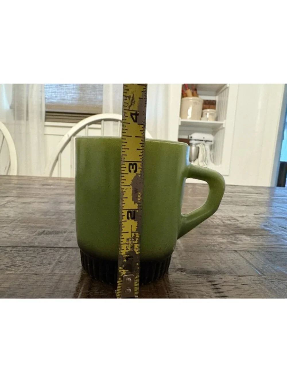 Fire King Avocado Green Coffee Mug Vintage Anchor Hocking