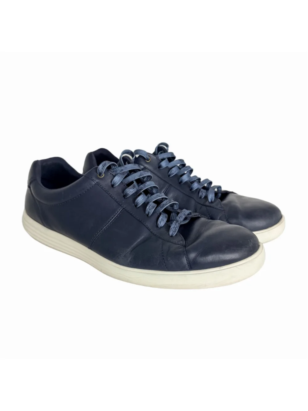 Cole Haan Grand OS Reagan Navy Blue Leather Sneakers Men's Size 12