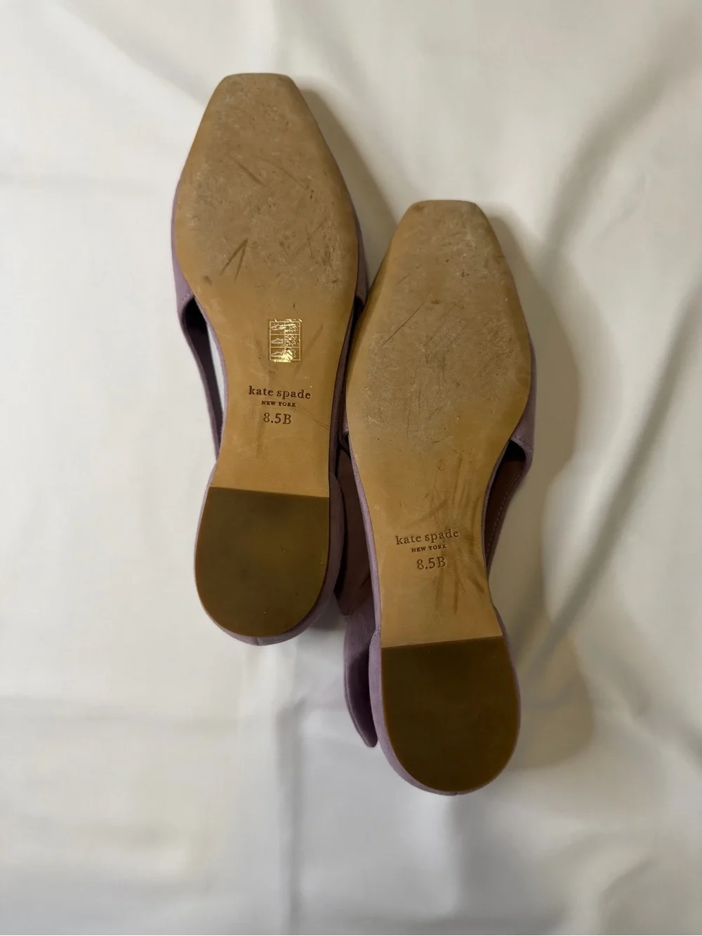 kate spade bunnie flats, purple