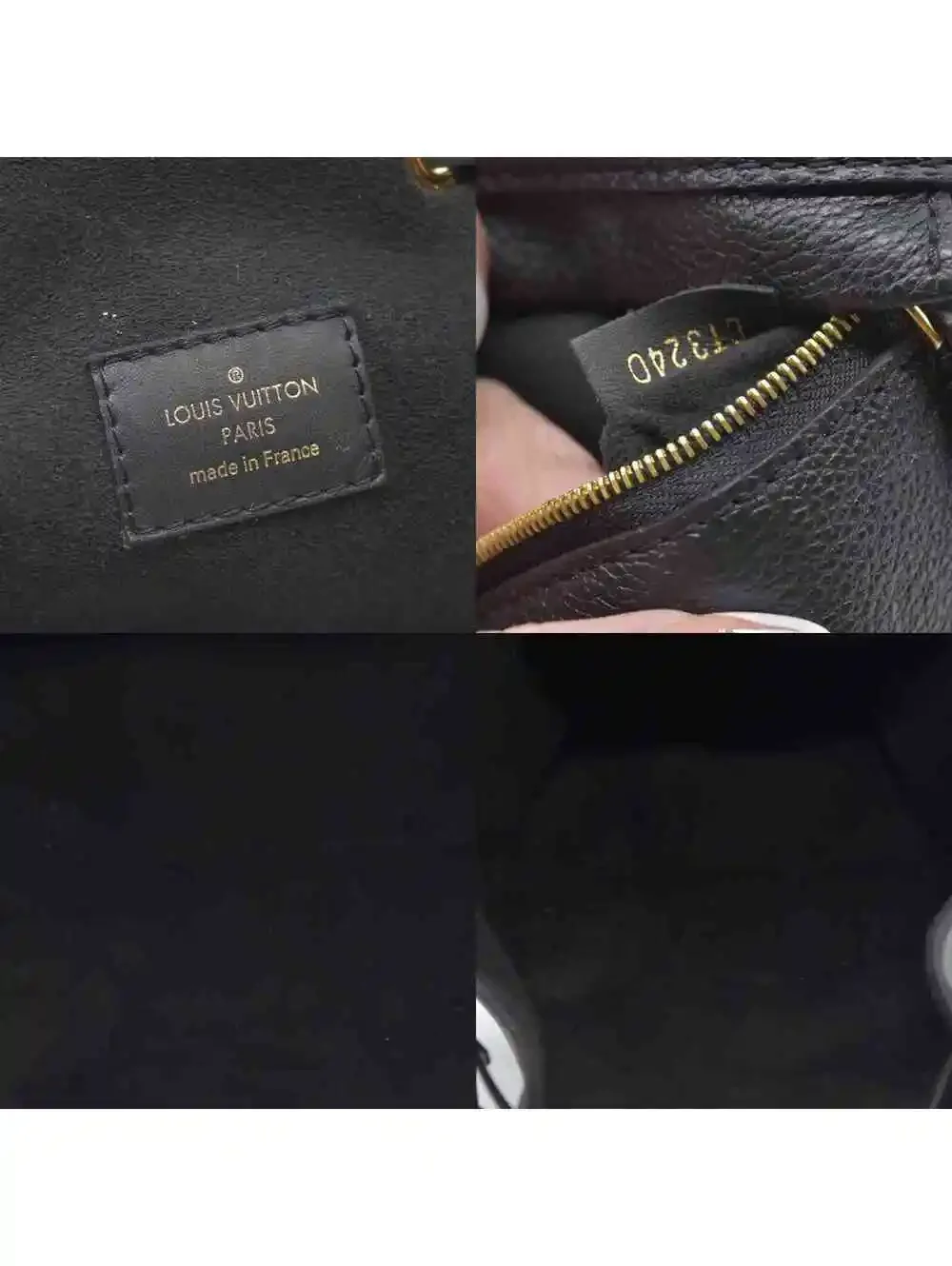 Louis Vuitton zipper microfiber drawstring
