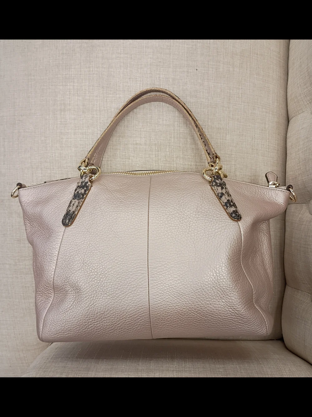 Coach metallic pale