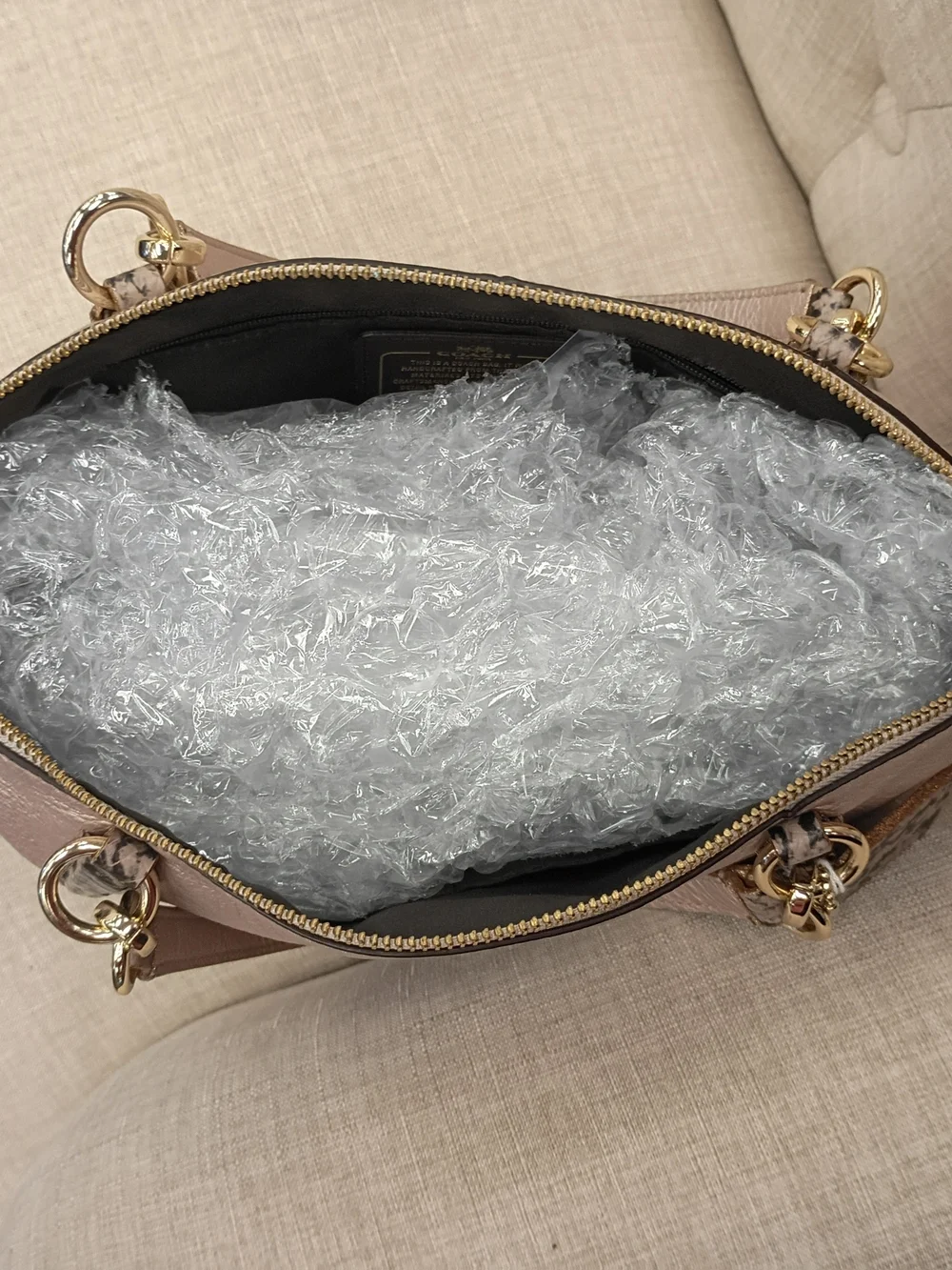 Coach metallic pale