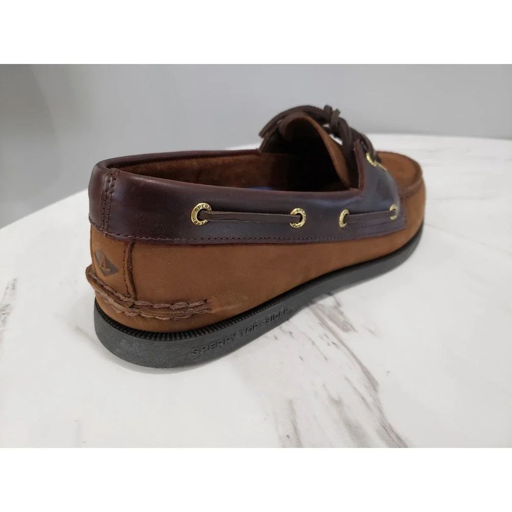NEW NO BOX - Sperry A/O 2 Eye Brown‎ Buck Boat Shoe Men's US 11.5 Suede Loafers