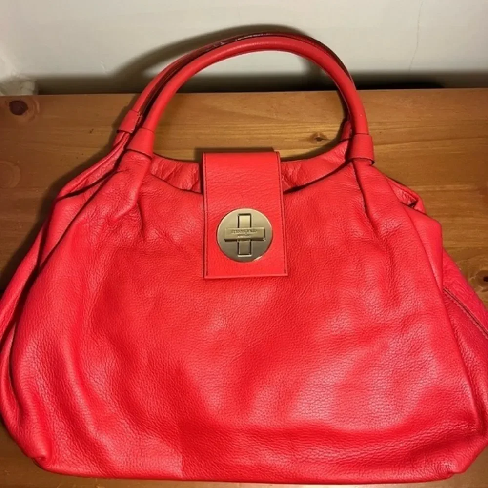 NEW red Kate Spade handbag satchel in soft leather BEXLEY STEVIE