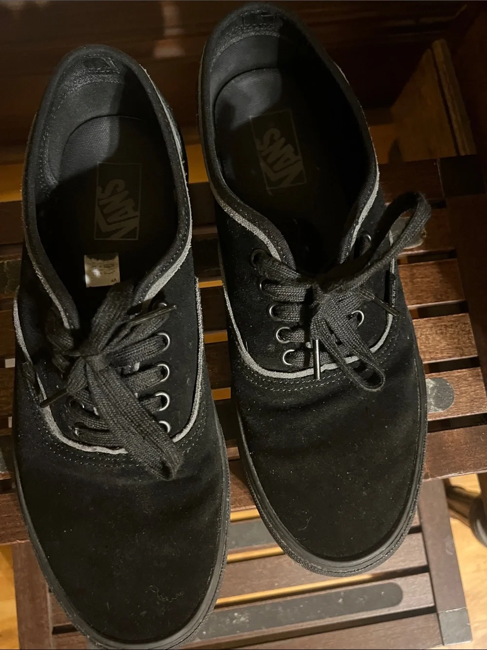 Vans all black