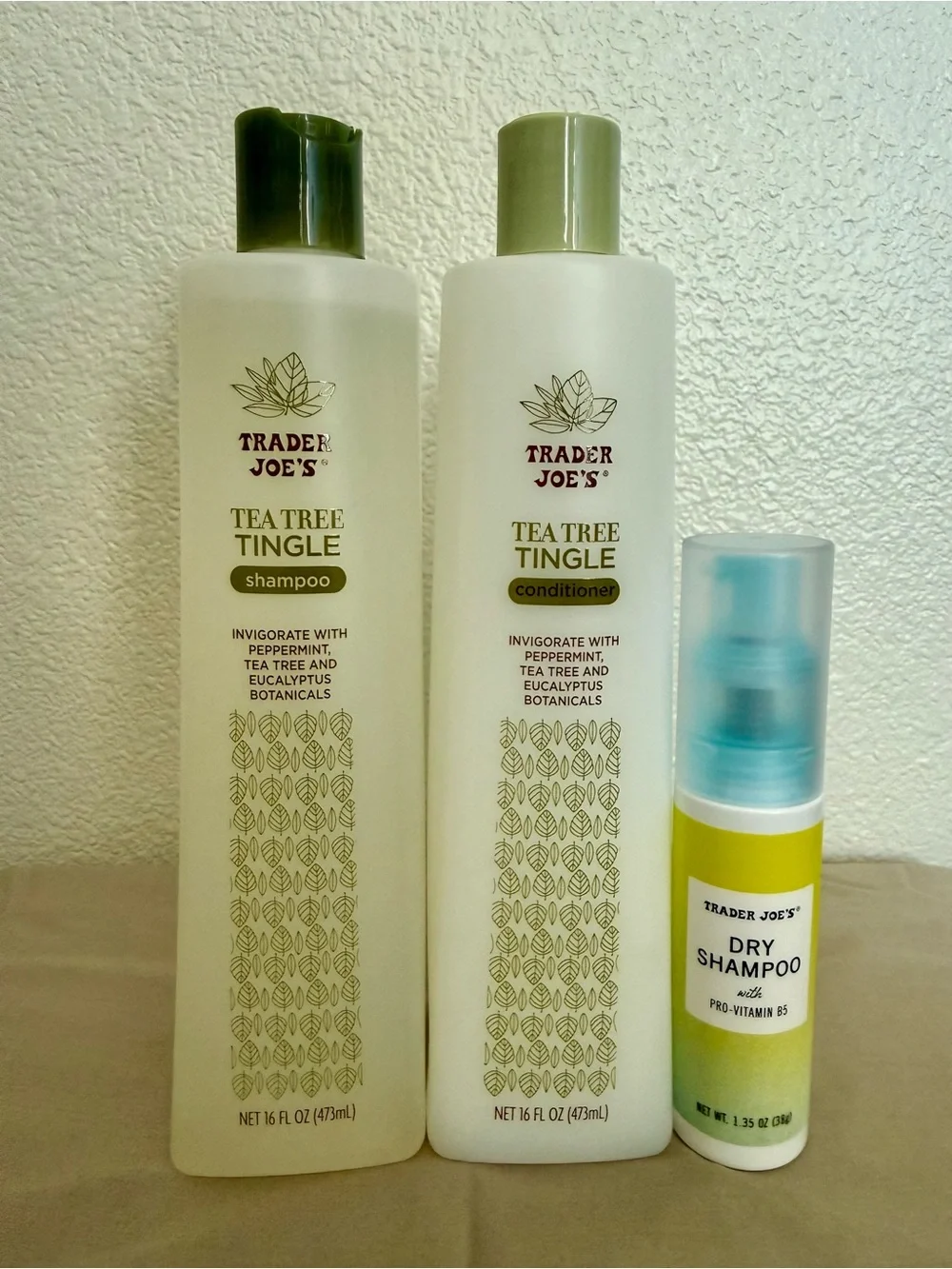 Trader Joe's Tea Tree Tingle Shampoo & Conditioner + Dry Shampoo