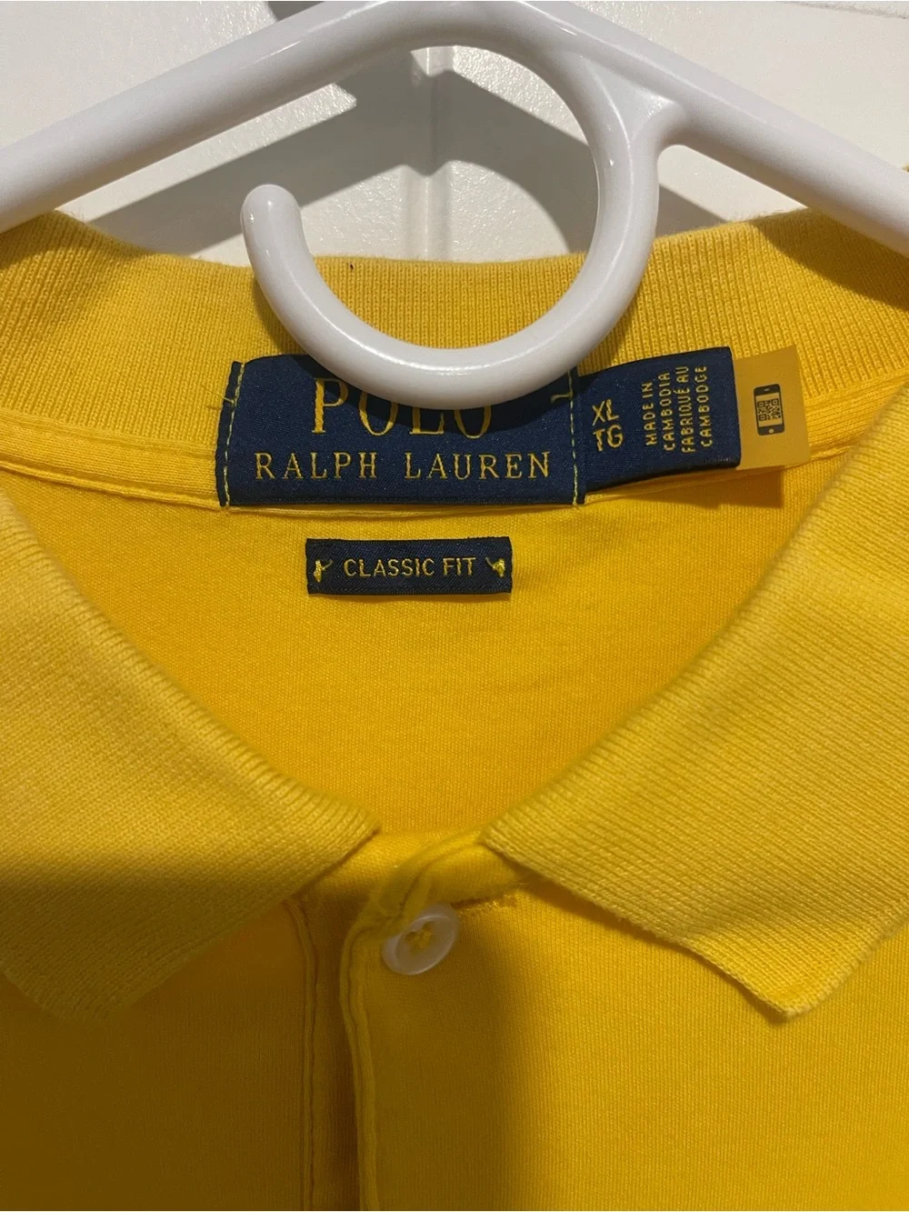 Polo Ralph Lauren Classic Fit Yellow Polo Shirt Men’s XL Short Sleeve Pony Logo