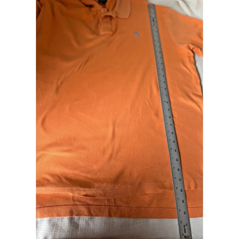 Polo Ralph Lauren Polo Shirt Mens XL Orange Short Sleeve Classic Pony Logo
