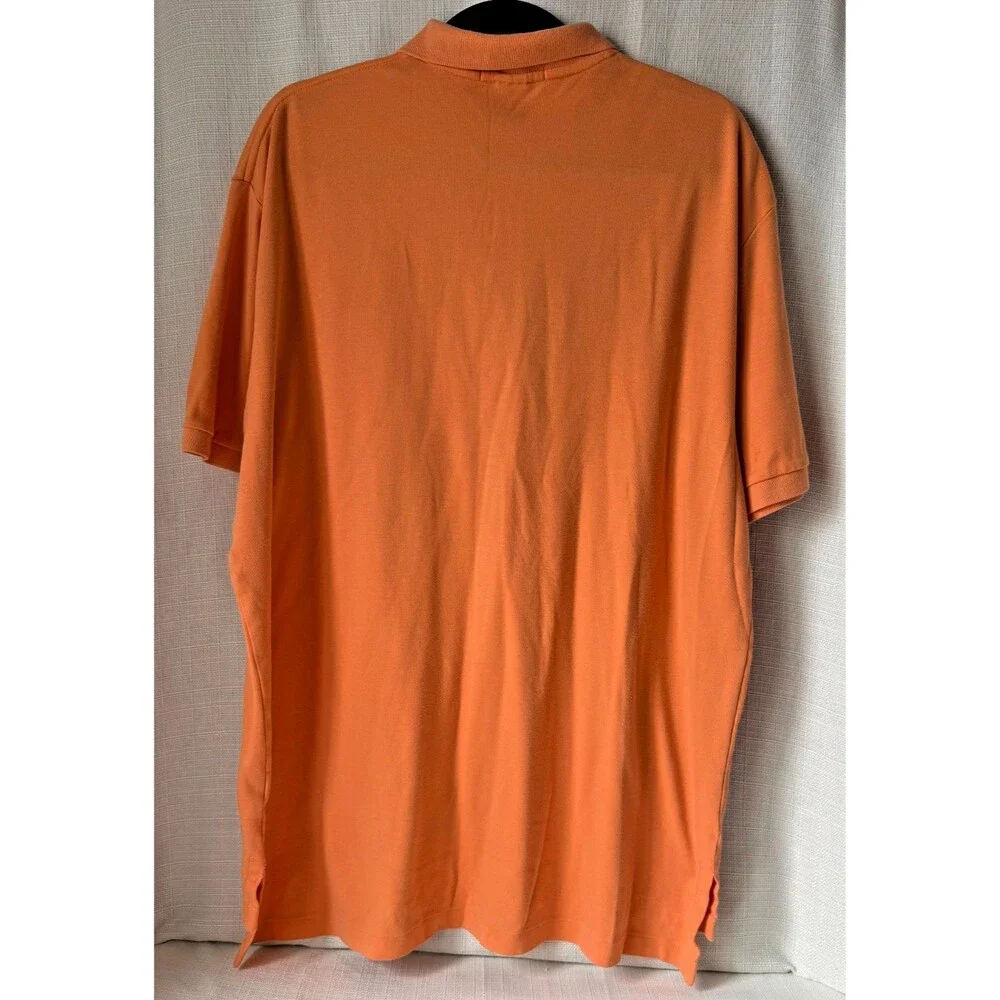 Polo Ralph Lauren Polo Shirt Mens XL Orange Short Sleeve Classic Pony Logo