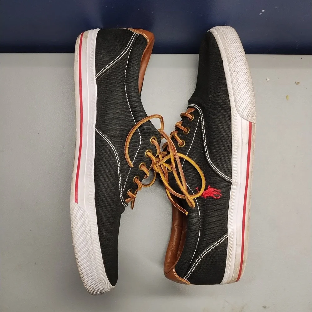 Polo Ralph Lauren Vaughn Sneakers‎ Mens 13D Multi Upper Canvas Athletic Lace Up