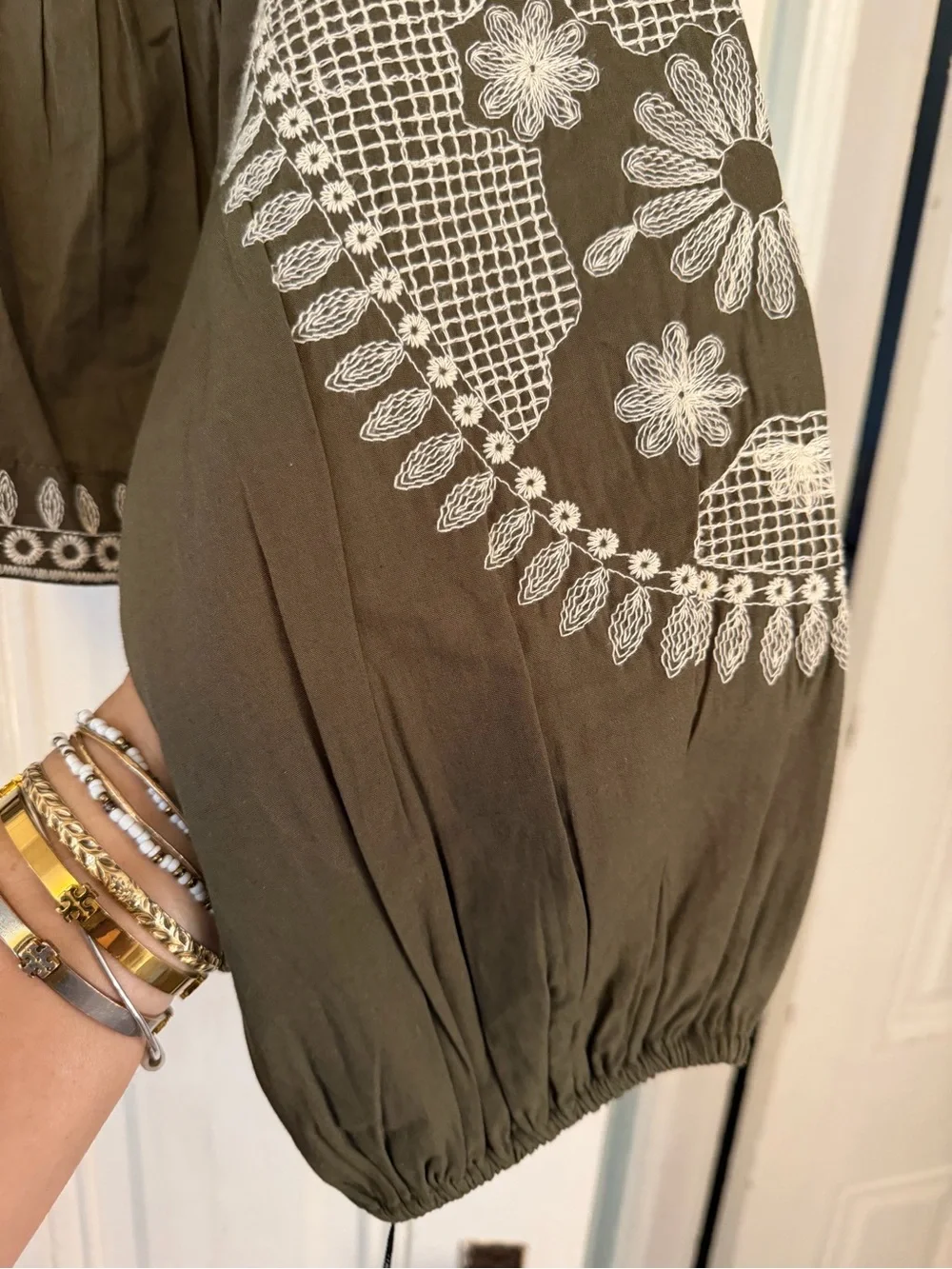 Anthropologie look blouse details