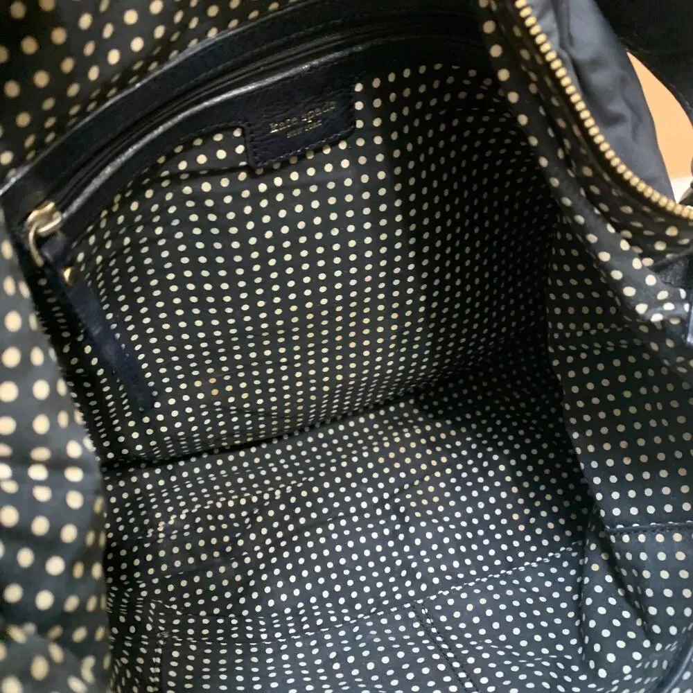 KATE SPADE Black Microfiber Nylon Vintage CLINTON Street SERENA Hobo