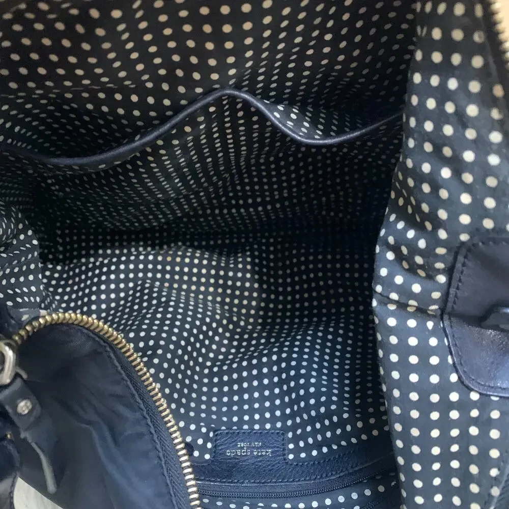 KATE SPADE Black Microfiber Nylon Vintage CLINTON Street SERENA Hobo