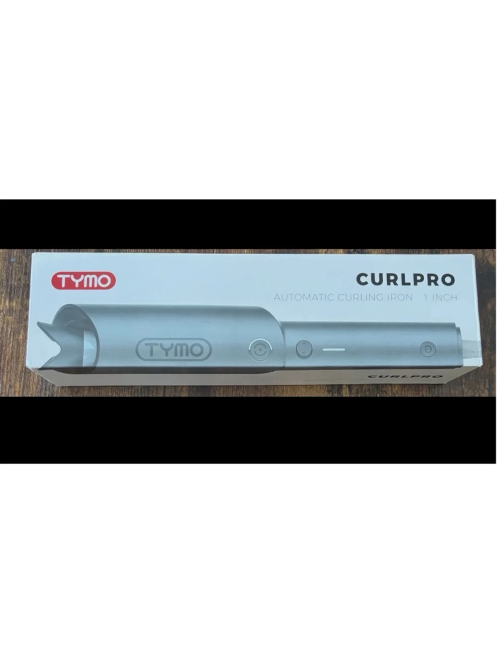 TYMO CURLPRO 1 Inch Automatic Rotating Curling Iron Wand Beach Waves HC503 Gray