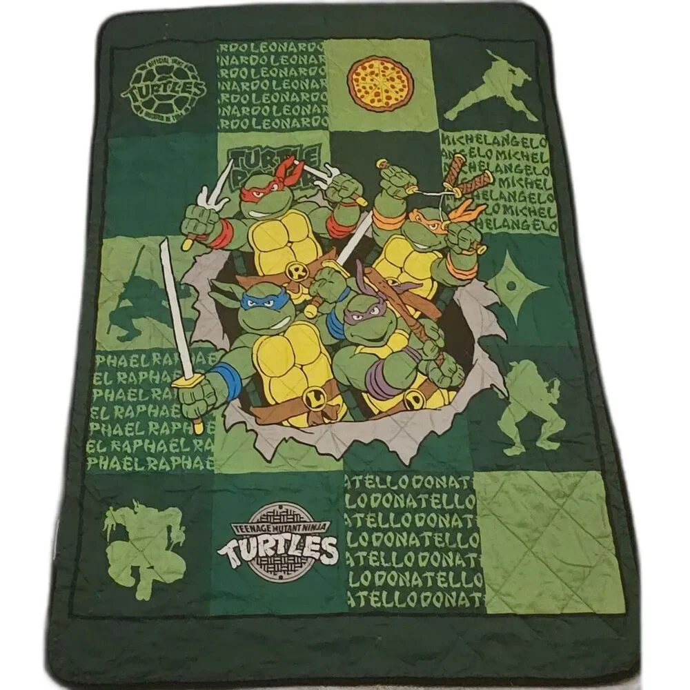 Teenage Mutant Ninja Turtles Nickelodeon Toddler Quilt & Fitted Sheet Set