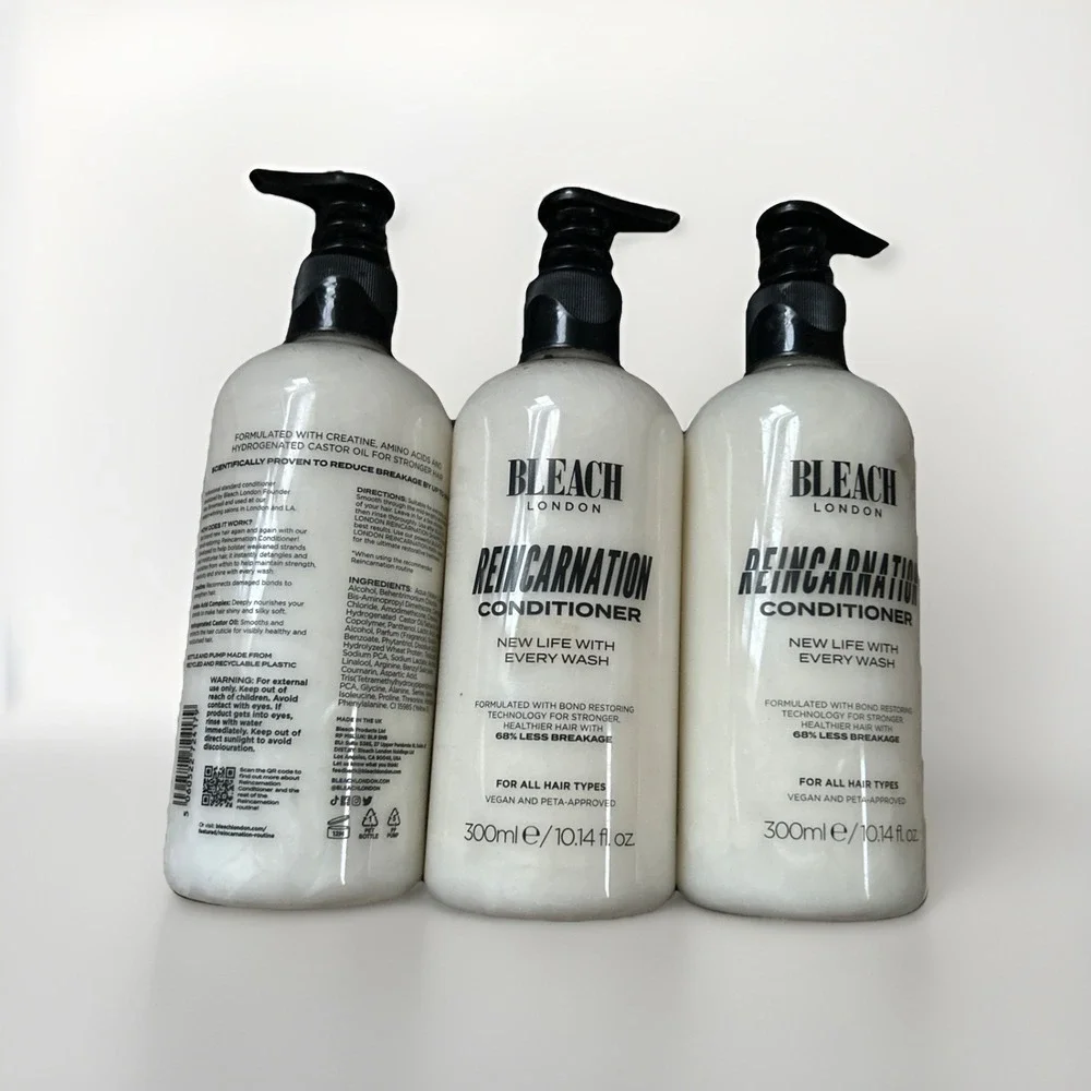 Bleach London Reincarnation Bond Restoring Conditioner‎ 10.14 oz 3 pack