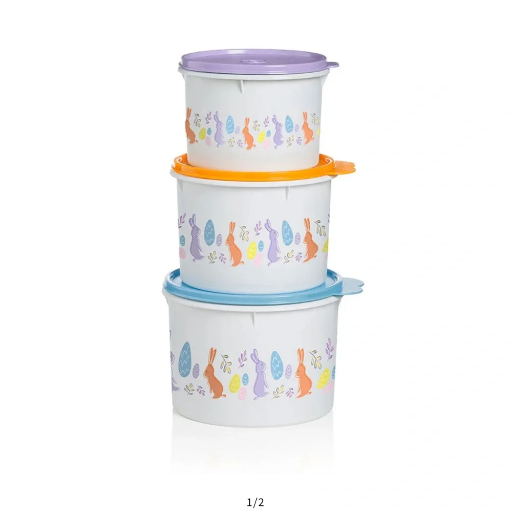 NEW  Tupperware EASTER STACKING CANISTERS SET