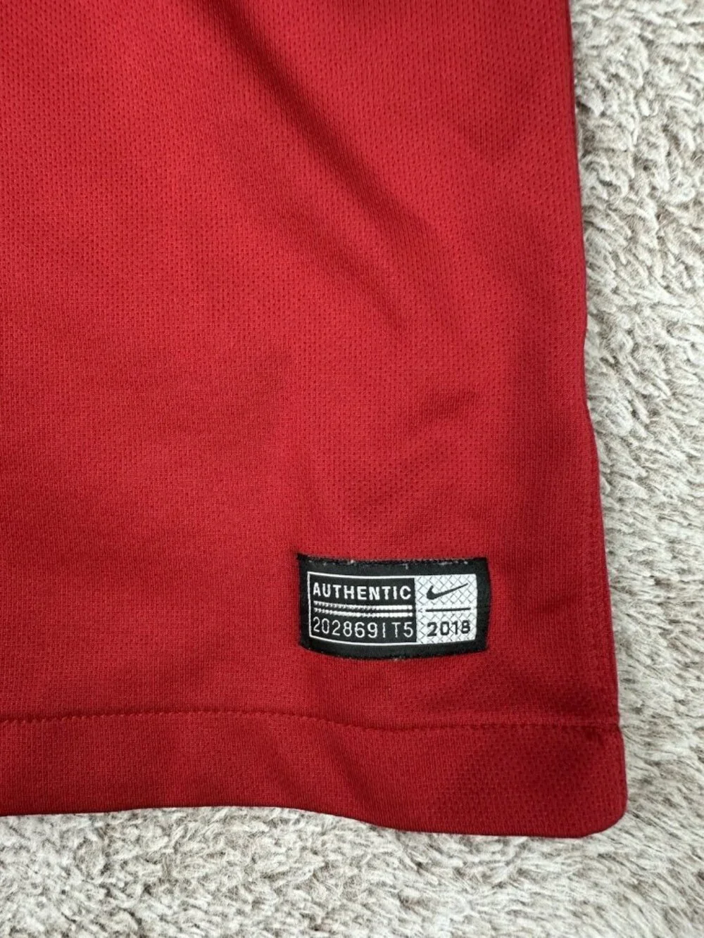 Nike Portugal Soccer Jersey Kids XL Red 2018 Home Authentic 893995-687