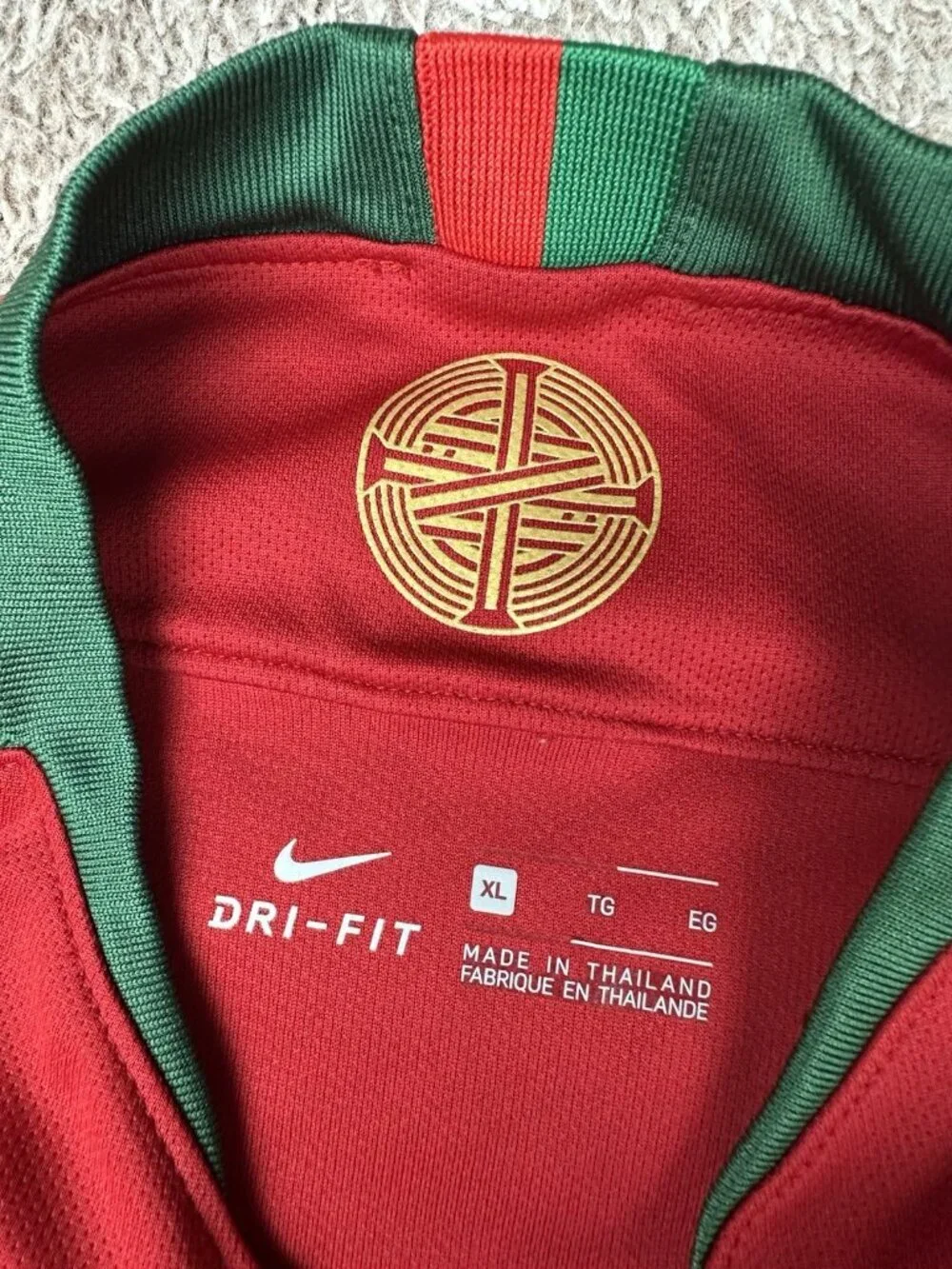 Nike Portugal Soccer Jersey Kids XL Red 2018 Home Authentic 893995-687