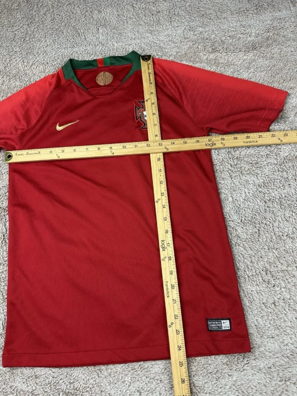 Nike Portugal Soccer Jersey Kids XL Red 2018 Home Authentic 893995-687