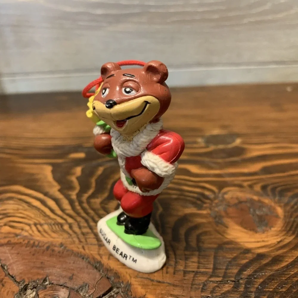 CHRISTMAS ORNAMENT SUGAR BEAR VINTAGE 1993 Post Golden Crisp‎ Cereal