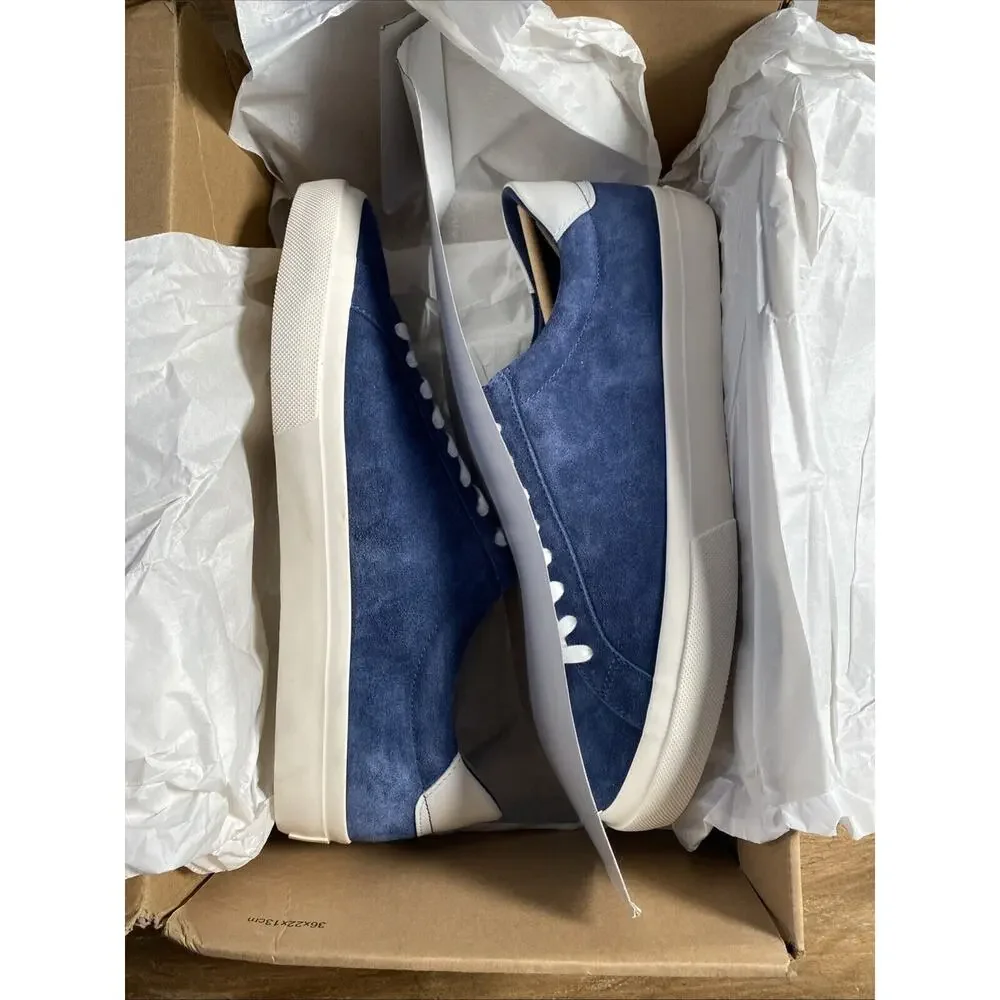 Vince Fulton Suede Sneaker Men's Spruce Blue US 9.5 EU 43 RT$225.00