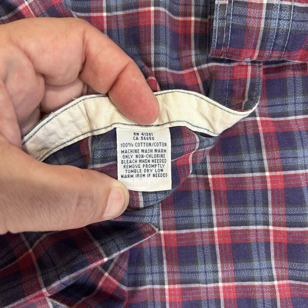 Polo Ralph Lauren Shirt Men XXL Plaid Naval Reserve‎ Vented Long Sleeve Shirt