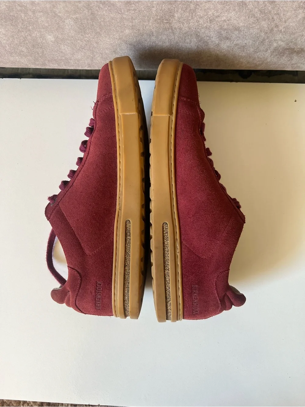 Birkenstock suede closure top