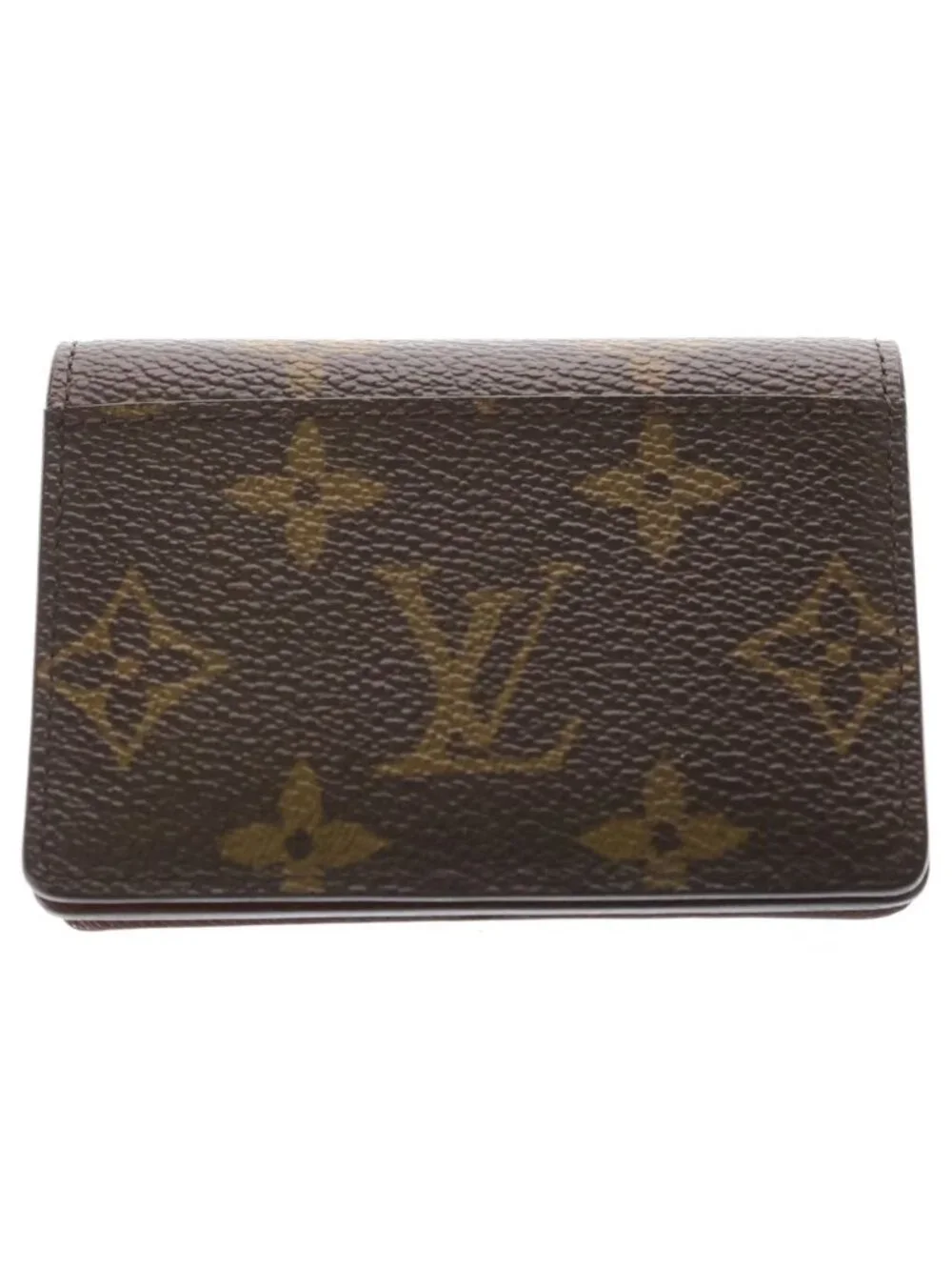 Louis Vuitton Monogram Porte-Monnaie Accordion Coin Case Wallet Brown