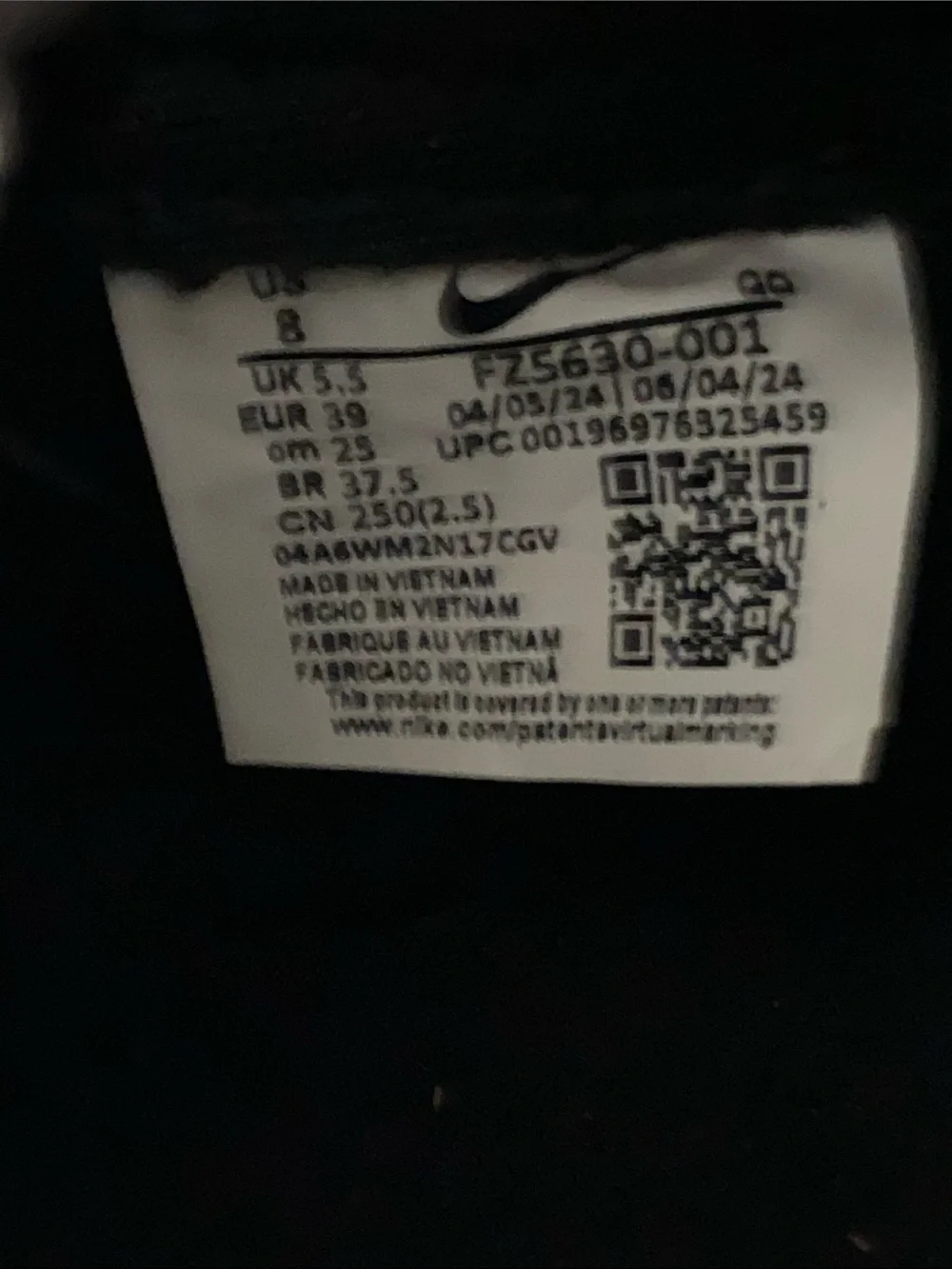 Nike Killshot 2 Leather Black Sneakers (Size 8)