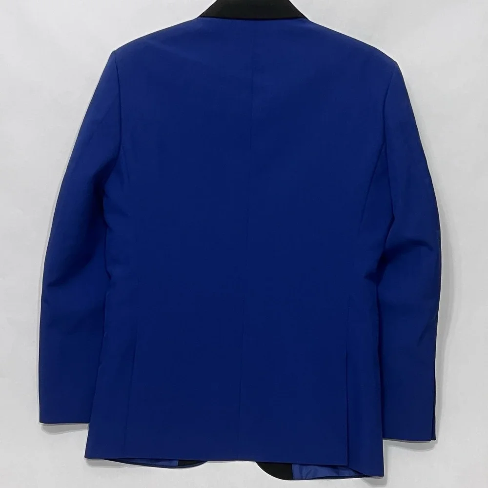 Braveman‎ Blazer Jacket Double Vent Sport Coat Blue Black Men Size 38R Pre-Owned