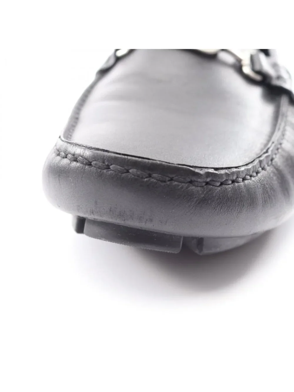 Louis Vuitton Shoes LV Driver Line Black Leather Driving