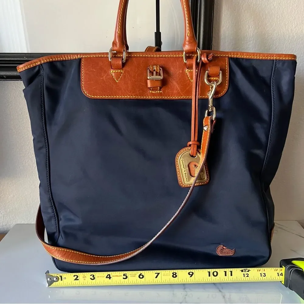 Dooney & Bourke Editors Satchel Navy Blue