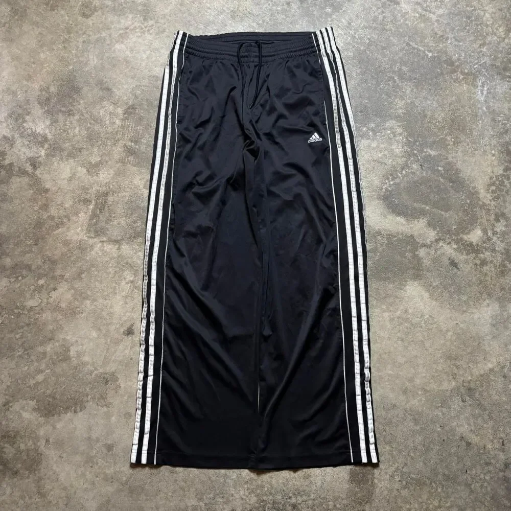 Adidas Men's Black and White Joggers-tracksuits
