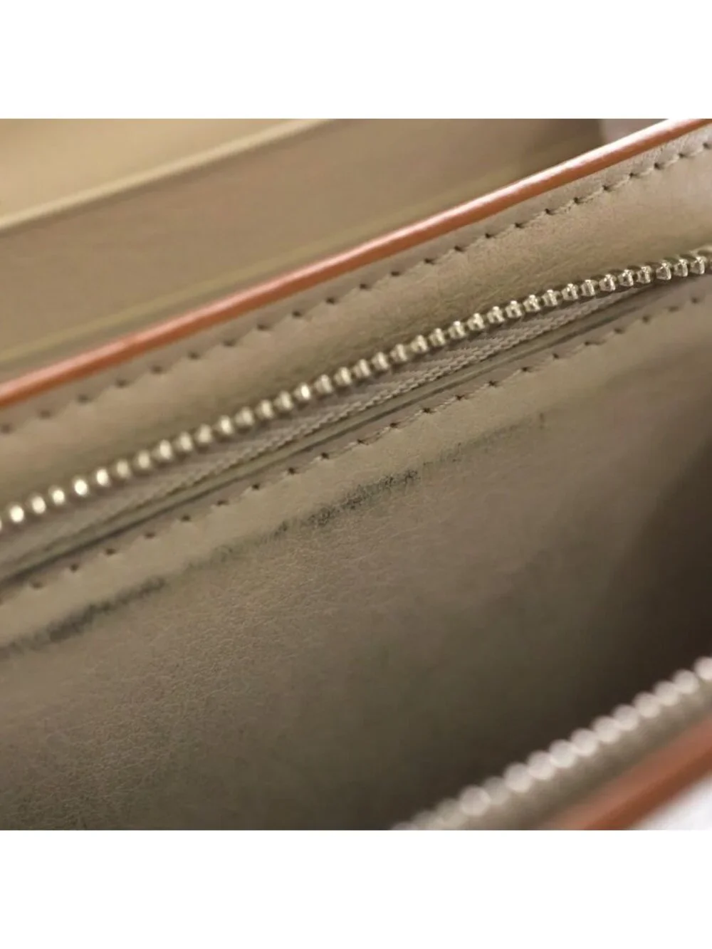Loewe Anagram Trifold Wallet Beige