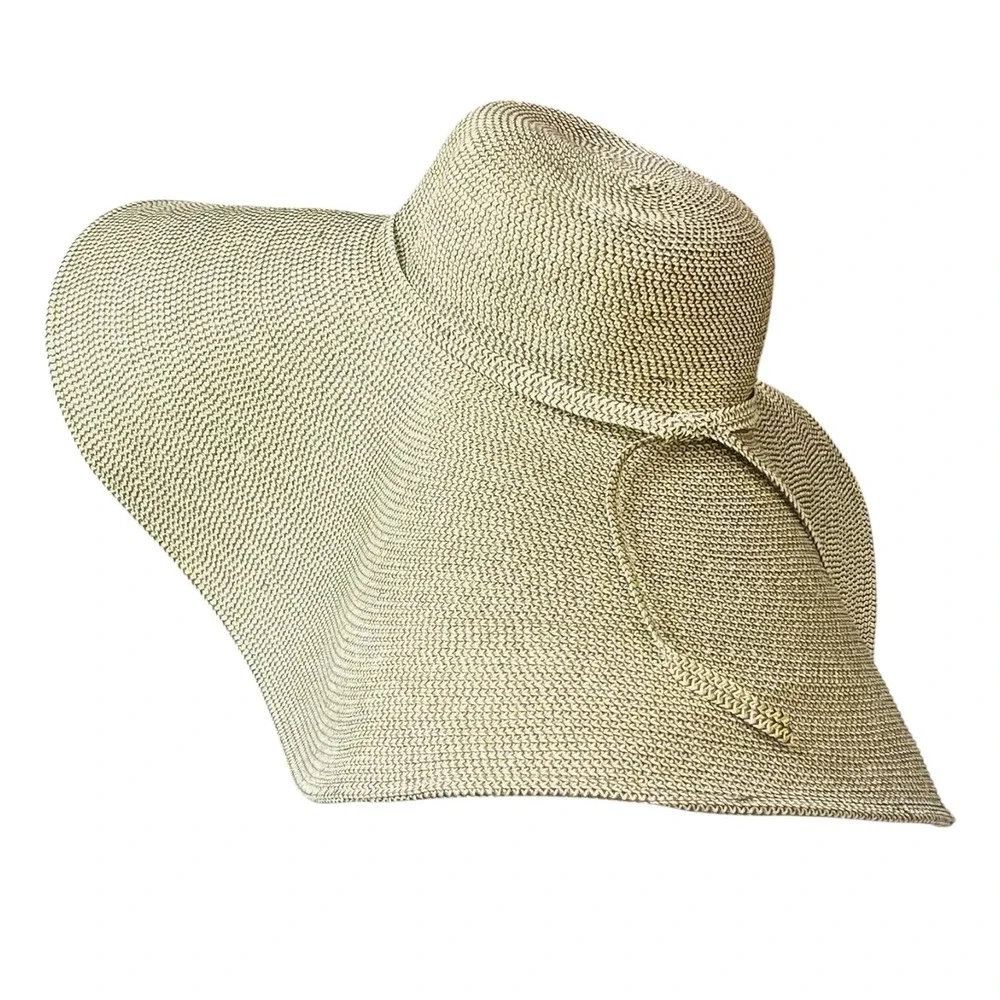 San Diego Hat Co Wide‎ Brim Straw Sun Hat Floppy Beach Vacation Boho OS