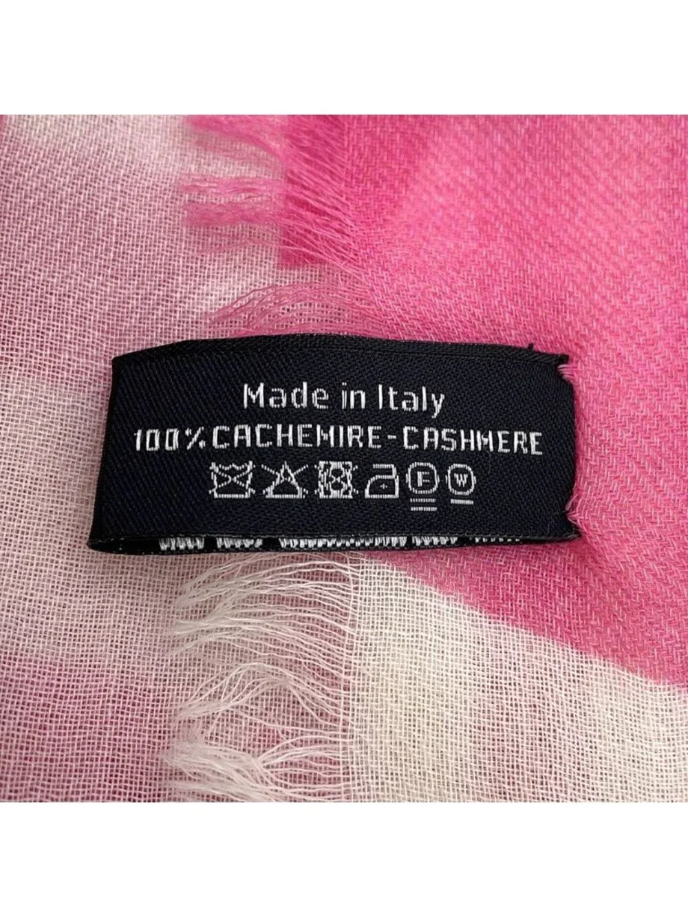 Chanel Scarf CC Logo Large Shawl Cashmere