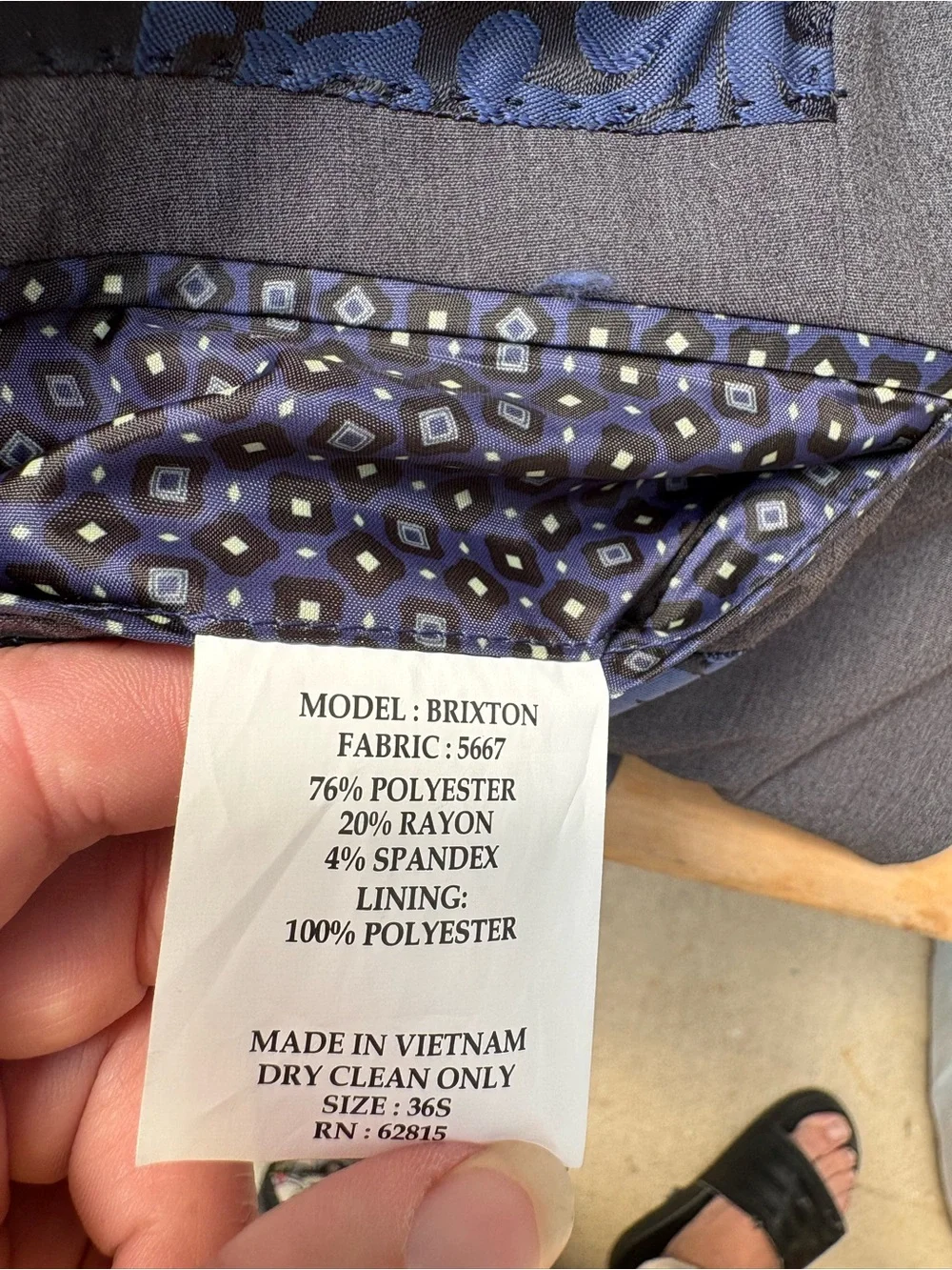 Savile Row dark gray