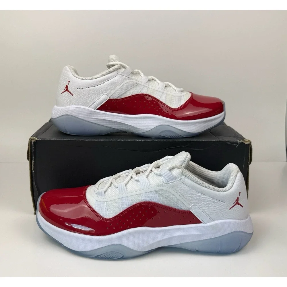 Air Jordan 11 CMFT‎ Low Sneakers Men's Size 11 White/ Gym Red-Black DN4180-116