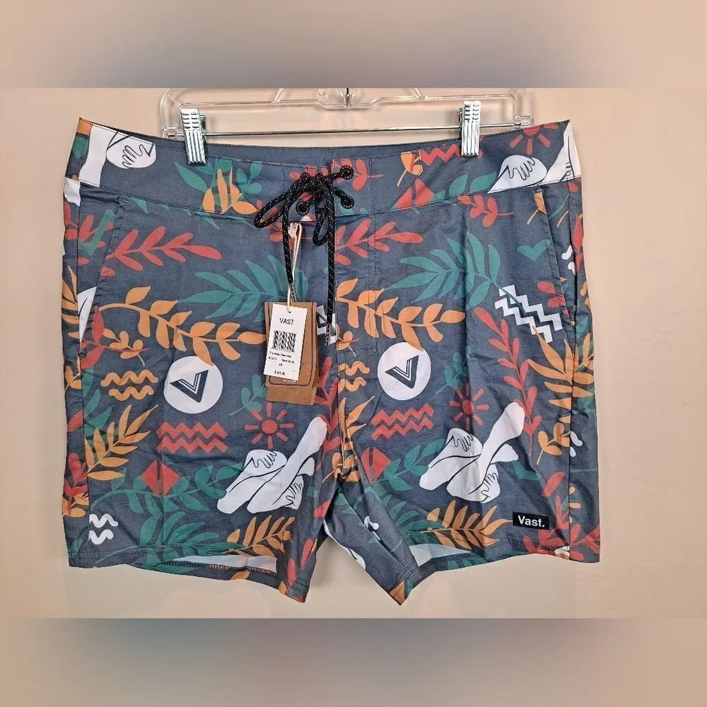 Vast Mens Boardshorts Size 36 NWT Msrp $60