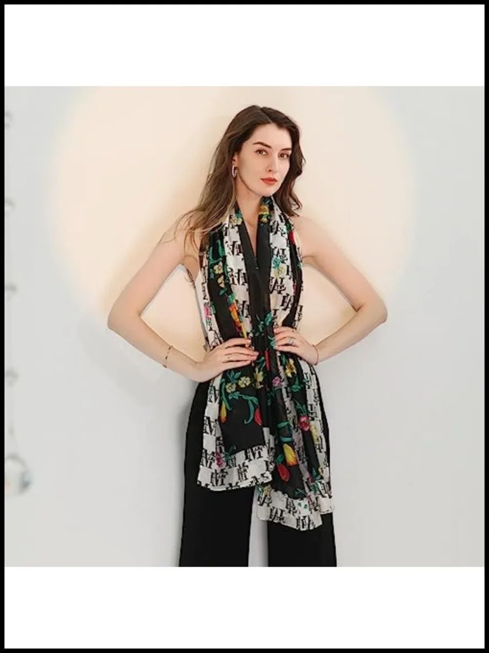100% Mulberry Silk Pashmina Shawl Wrap Oversized Travel Scarf