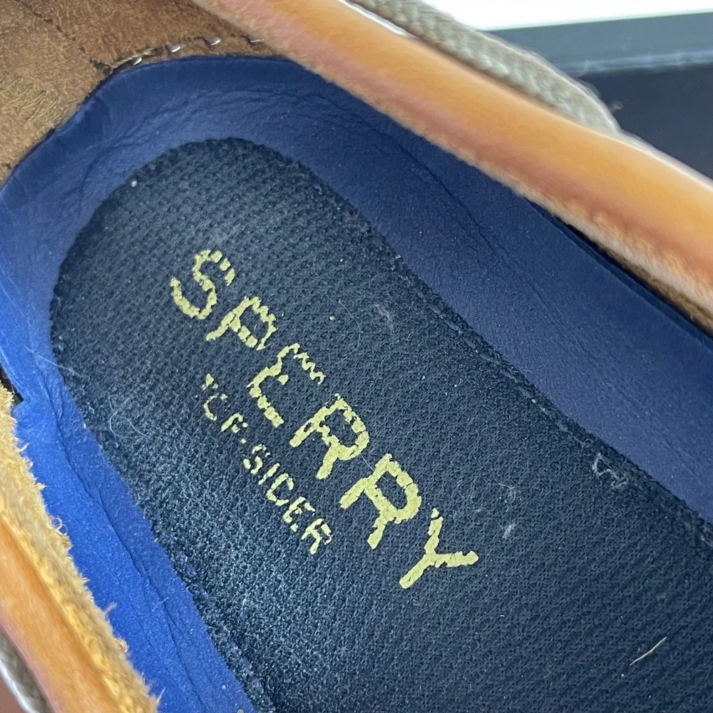 Sperry‎ Top Sider STS12002 Brown Leather Boat Shoes Lace Up Men's Size 13 M