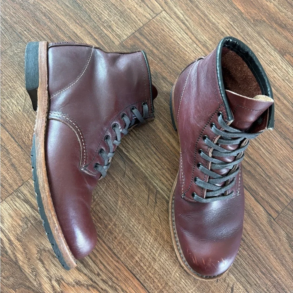 RARE Red Wing Beckman Boots 9011 in Black Cherry Featherstone Leather 7.5