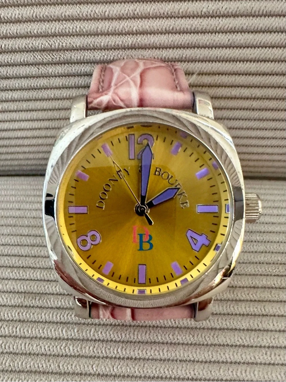 Bintage Dooney & Bourke Square-Cased Quartz Wristwatch